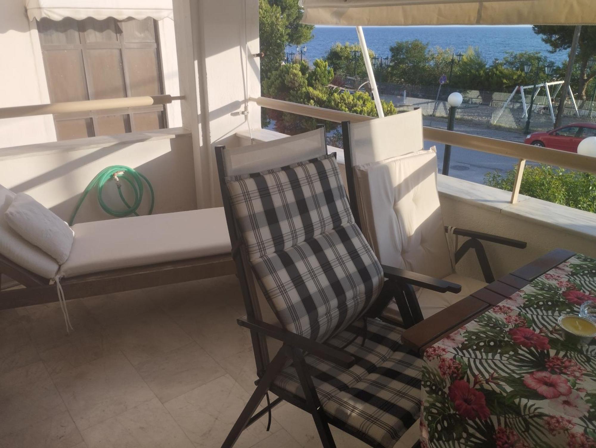 Seaview To Olympus, Sunny, Cosy Apartment Неа-Міханіона Екстер'єр фото